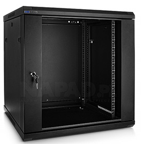 19" Dvoudílná Rack skříň D6612 (12U 600mm, závěsná, složená)