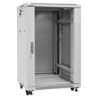 19" Rack skříň S6115DPII/W (15U 600x1000mm, pojízdná,matná,perforované dveře, šedá) 