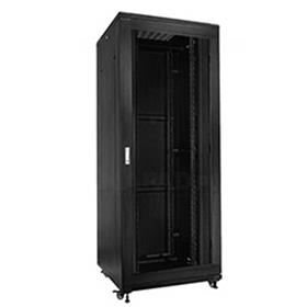 19" Rack skříň S8142DP (42U 800x1000mm, pojízdná,matná,perforované dveře)