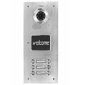 Barevná dveřní kamerová jednotka S556 s 6 tlačítky