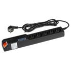 Bezpečnostní prodlužovací kabel s přepěťovou ochranou: ACAR 504WF RACK