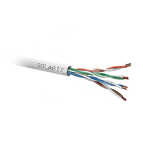 Kabel UTP Cat5e PVC licna šedý Solarix (vnitřní) [305]