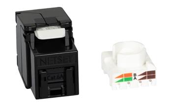 Keystone modul RJ-45 UTP kat, 6A bez nástrojů NETSET černý