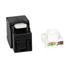 Keystone modul RJ-45 UTP kat, 6A bez nástrojů NETSET černý