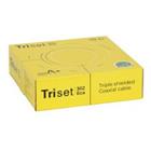 Koaxiální kabel 75 ohm TRISET 302 Eca třída A+ 1,02/4,6/7,0 110 dB [100 m],