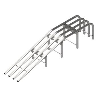 Nájezd pro automobil 270 - bez dorazu - zinek