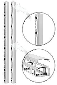 OP42/W - vertikální organizér kabelů 42U