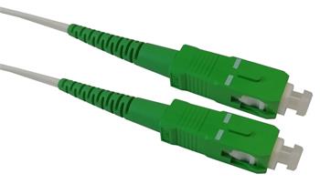 OPTIX SC/APC-SC/APC FLEXI optický patch cord G.657B3 2mm 10m bílý simplex