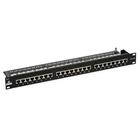 Patch panel - kat. 5e, 24 portů + držák kabelu