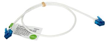 Patchcord UTP [kat, 6A] slim 50 cm bílý