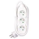 Prodlužovací kabel - 3 zásuvky bílý 2m
