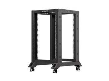 Rám Rack 19'' 18U 600x600mm (dvojitý-pojízdný)