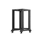 Rám Rack 19'' 18U 600x600mm  (dvojitý-pojízdný)