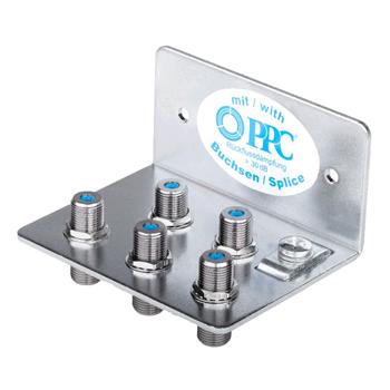 Spojka F (zdířka) / F (zdířka) - nástěnná 4x