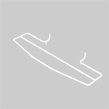 Sušák na žebřinový radiátor - bílý - 1 sušící tyč (RAL9003 lesk)