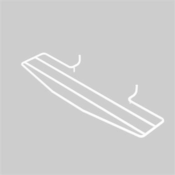 Sušák na žebřinový radiátor - bílý - 2 sušící tyče (RAL9003 lesk)