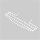 Sušák na žebřinový radiátor - bílý - 2 sušící tyče (RAL9003 lesk)