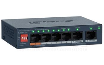 Switch Dahua CS4006-4ET2GT-36 4xFE (4xPoE) 2xGE 36W