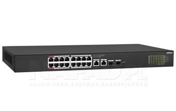 Switch PoE Dahua CS4220-16GT-135 16xGE (2x bt 90, 14x af/at) 2xGE 2xSFP 135 W