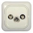 TV/R/SAT zásuvka koncová GAR-3F-BG-DK-SAT