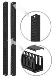 V-OP48-1U - vertikální organizér kabelů